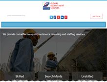 Tablet Screenshot of global-recruit.com